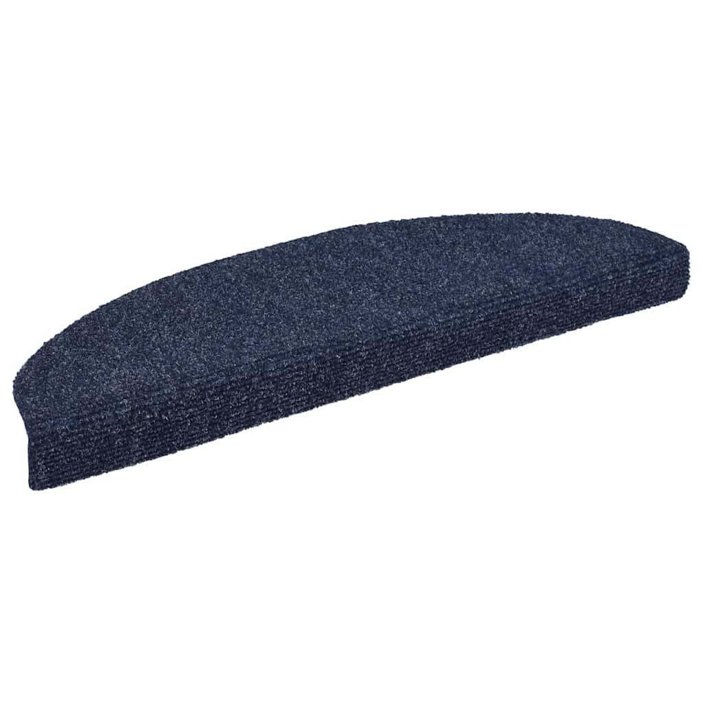 Stufenmatten Selbstklebend 5 Stk. 65x21x4 cm Blau Halbrund Groß
