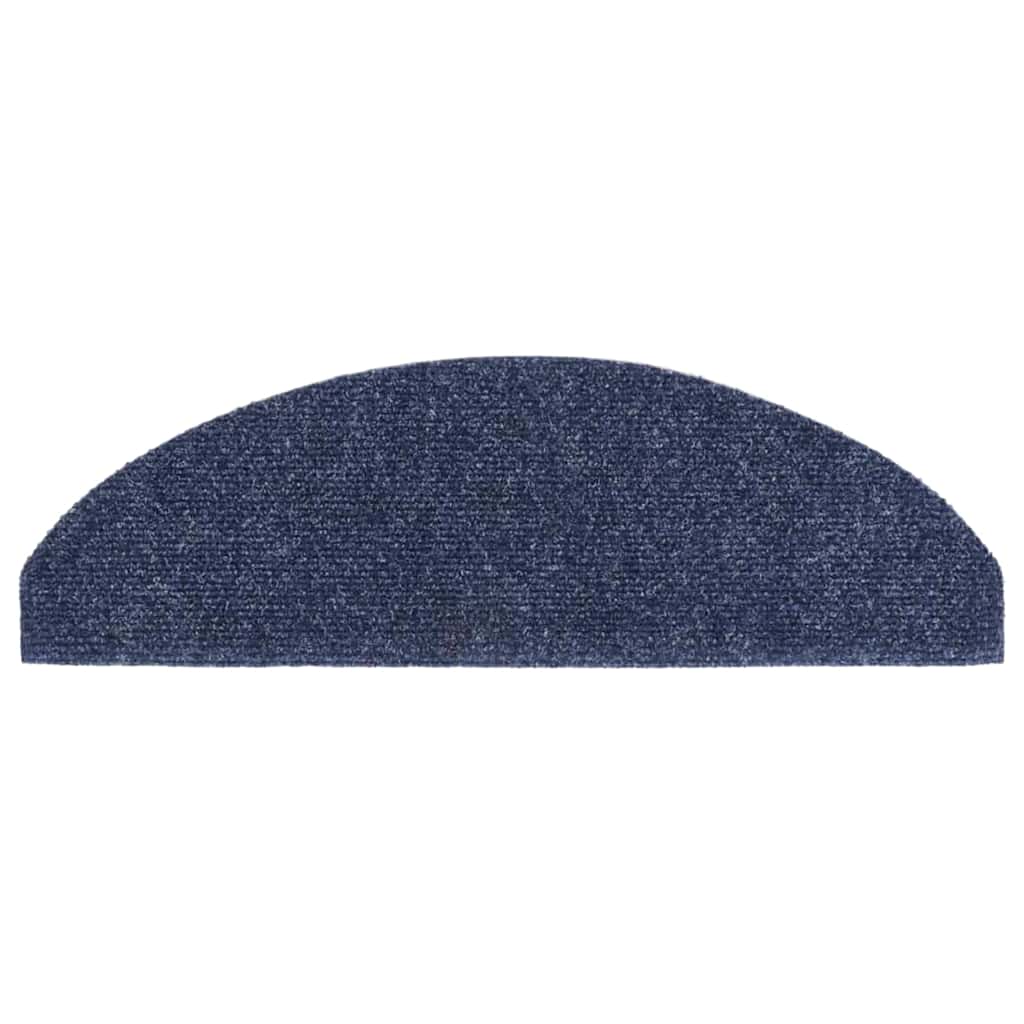 Stufenmatten Selbstklebend 5 Stk. 65x21x4 cm Blau Halbrund Groß