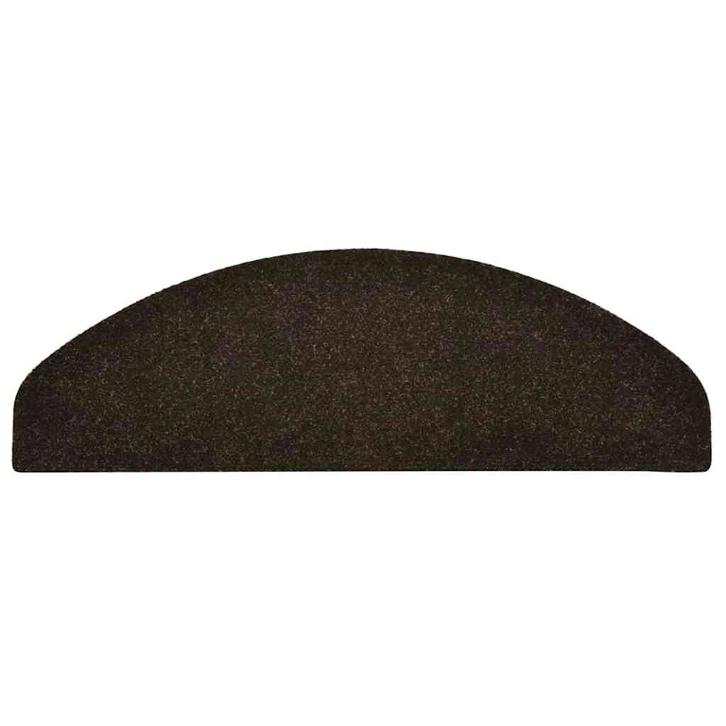 Stufenmatten Selbstklebend 5 Stk. 65x21x4 cm Dunkelbraun Halbrund Groß