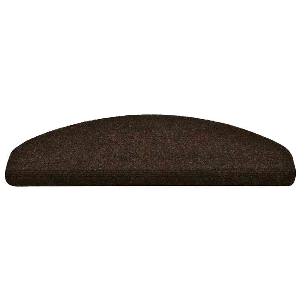 Stufenmatten Selbstklebend 5 Stk. 65x21x4 cm Braun Halbrund Groß