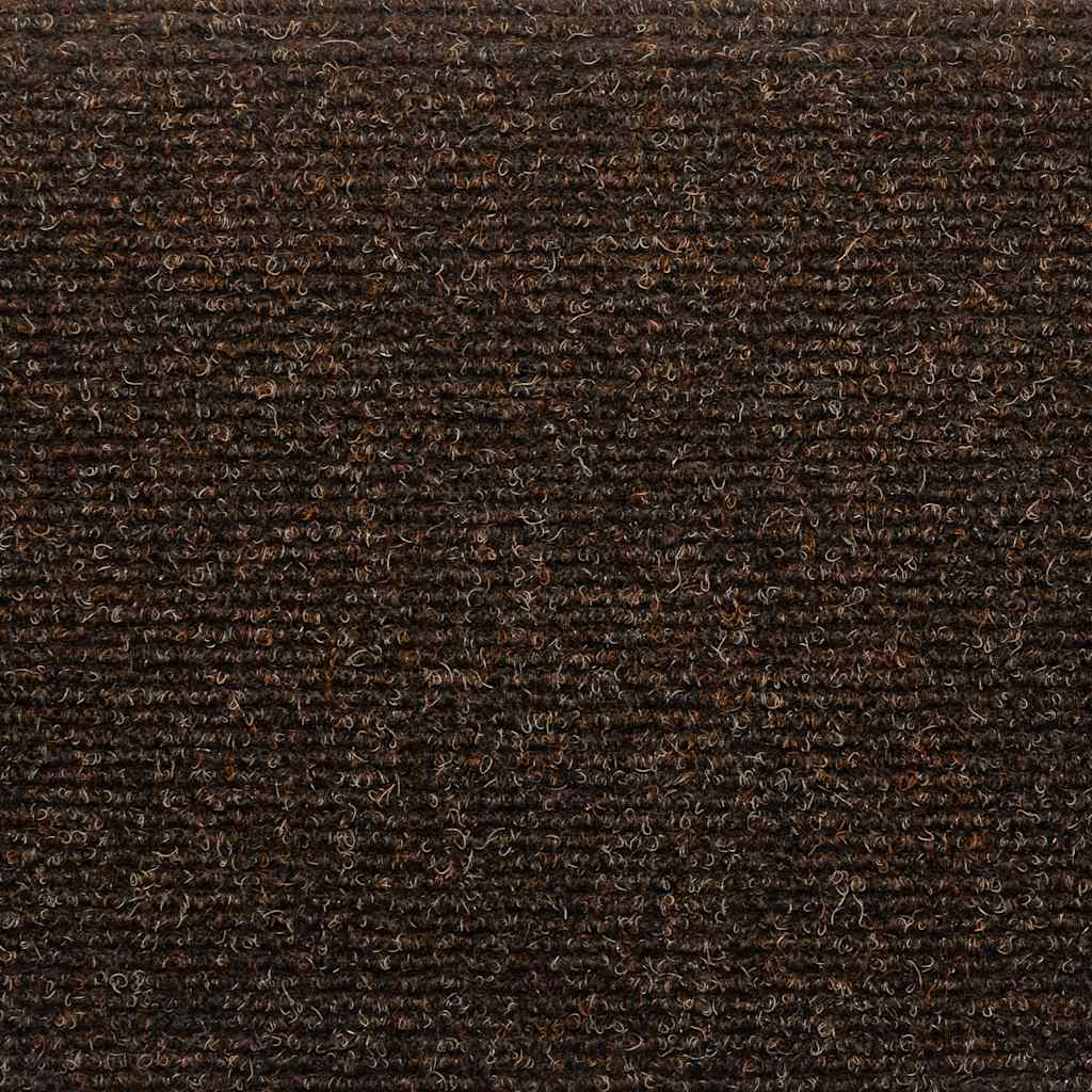 Self-adhesive stair mats 10 pcs. Brown 65x21x4cm needle felt