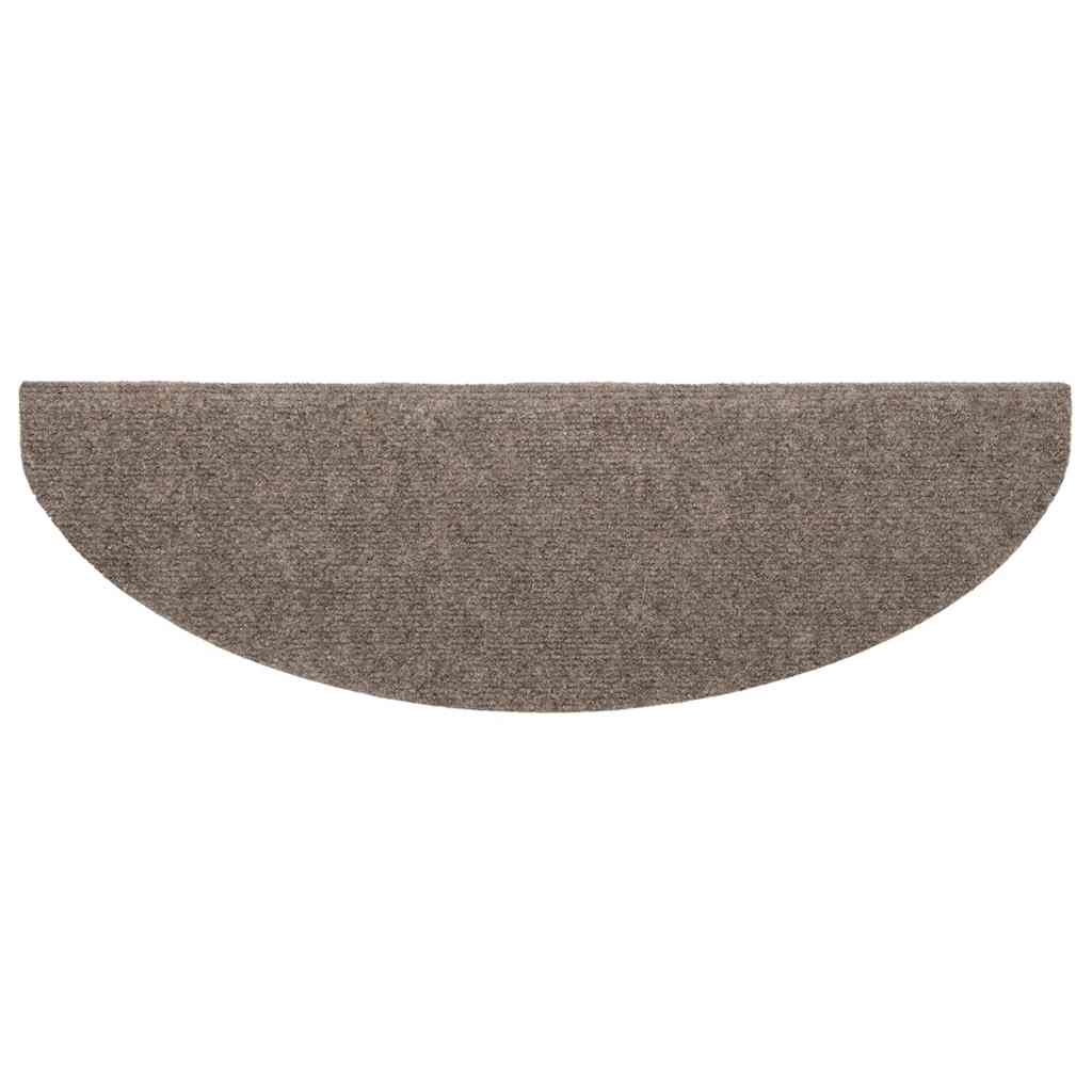 Stufenmatten Selbstklebend 5 Stk. 65x21x4 cm Beige Halbrund Groß