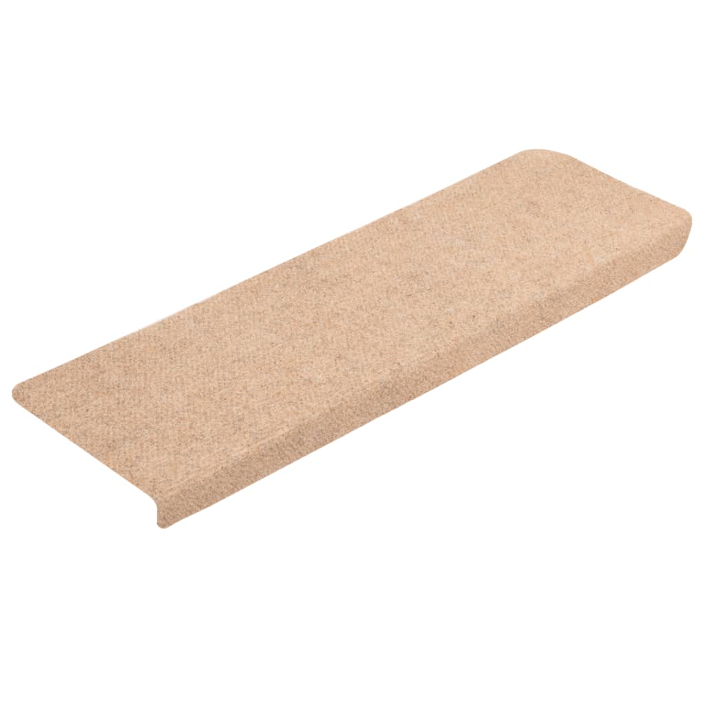 Stair mats 5 pcs. Brown 65x21x4 cm needle felt