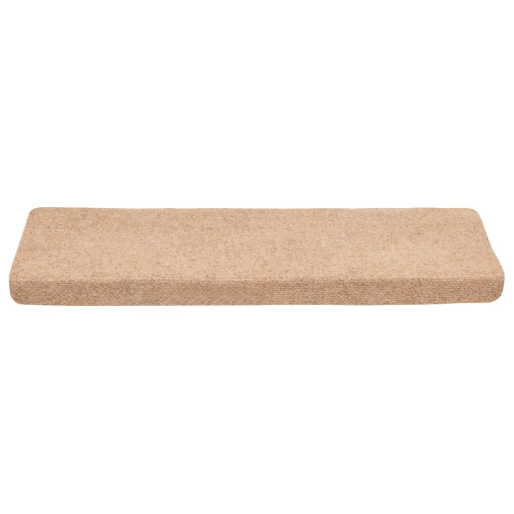 Stair mats 5 pcs. Brown 65x21x4 cm needle felt