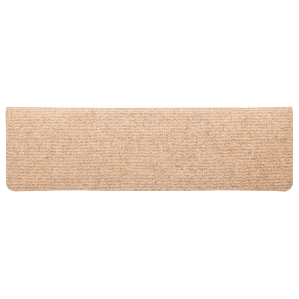 Stair mats 5 pcs. Brown 65x21x4 cm needle felt