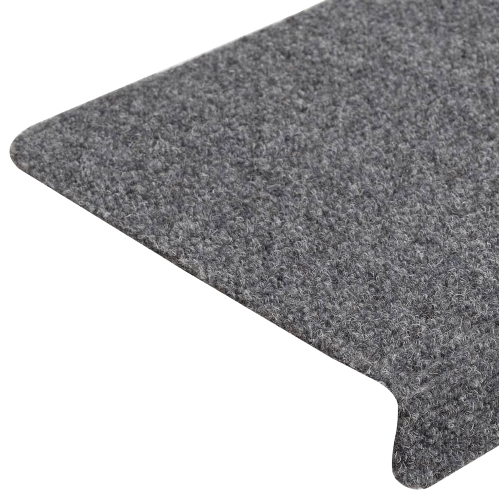 Stair mats 5 pcs. Light grey 65x21x4 cm needle felt