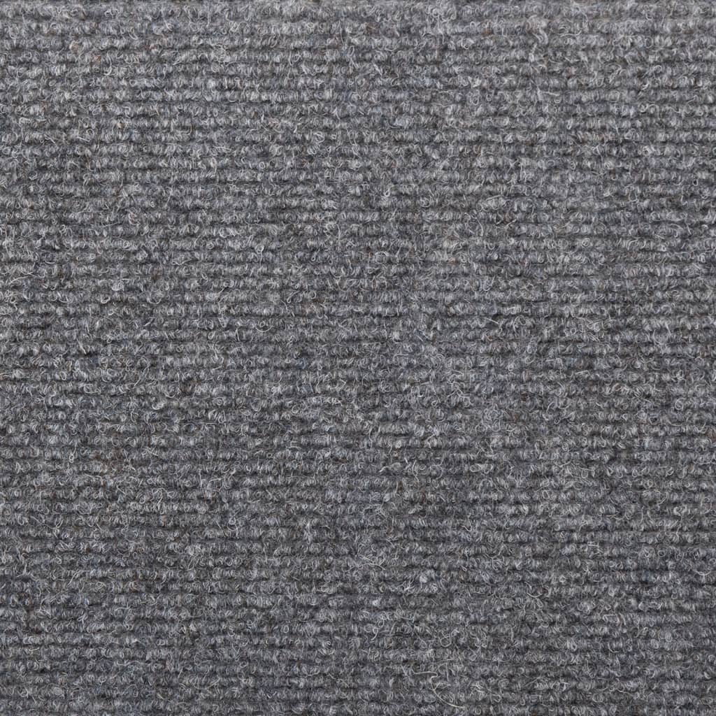 Stair mats 5 pcs. Light grey 65x21x4 cm needle felt