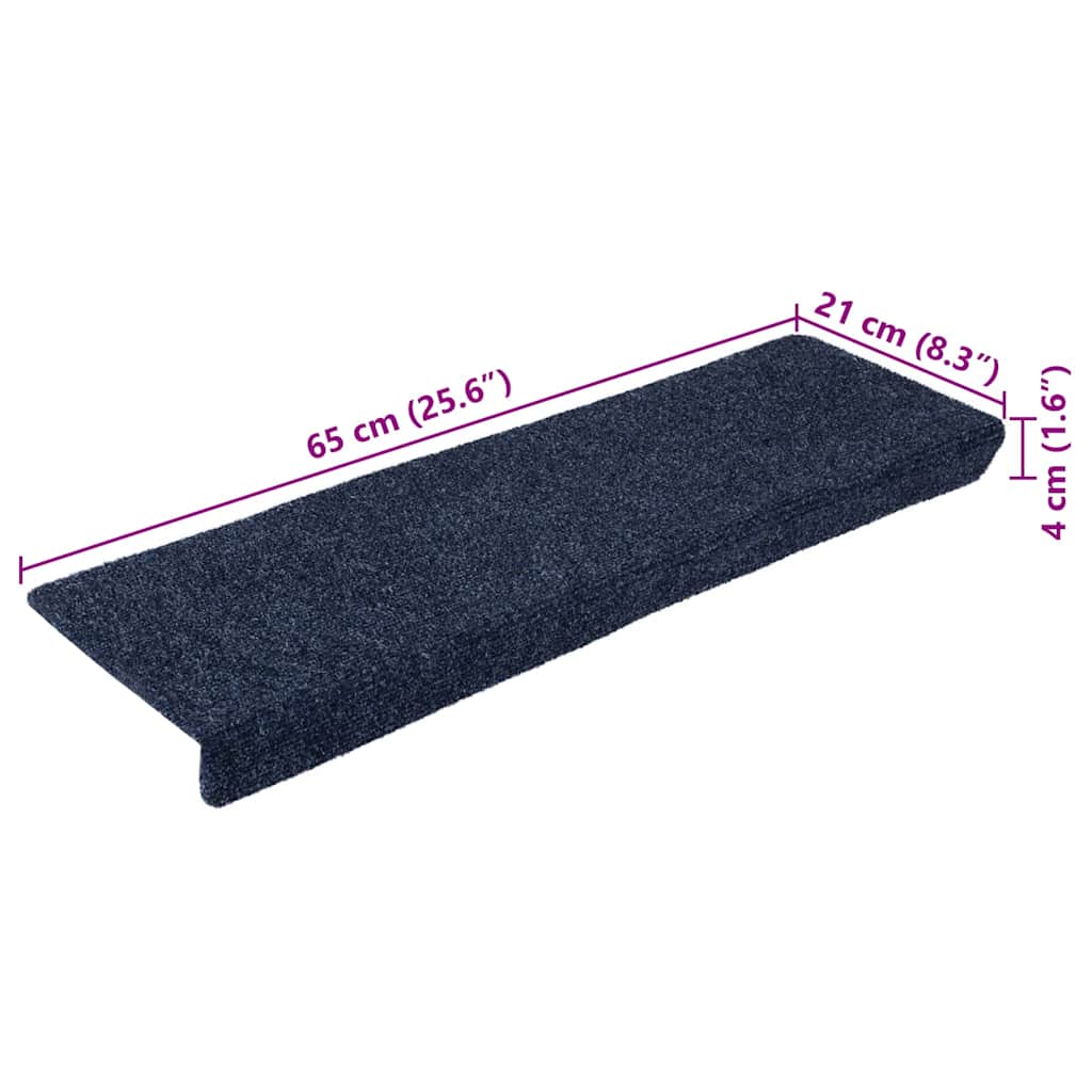 Stair mats 5 pcs. Needle felt 65x21x4 cm anthracite