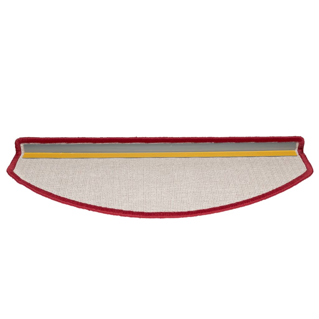 Stair mats 10 pieces 65x24x4 cm Bordeaux red