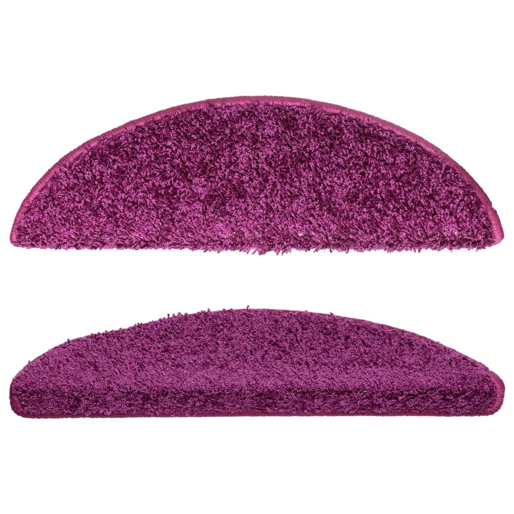 Stufenmatten 10 Stk. 56x17x3 cm Violett Halbrund