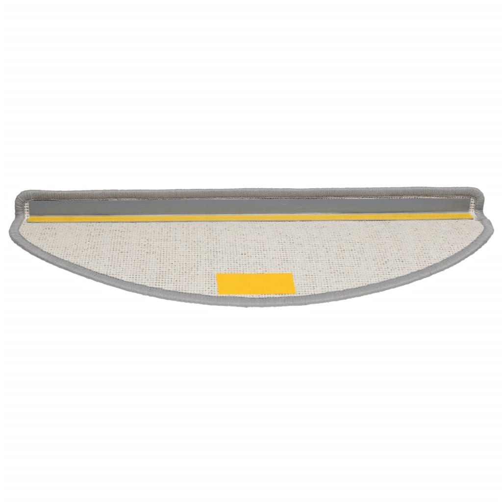 Stufenmatten 10 Stk. 65x21x4 cm Grau Halbrund Groß