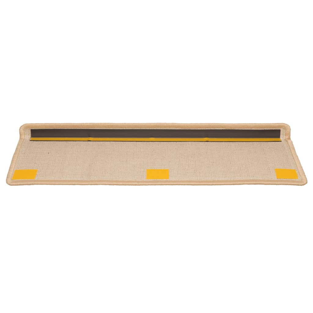 Stair mats 10 pcs. 65x21x4 cm brown