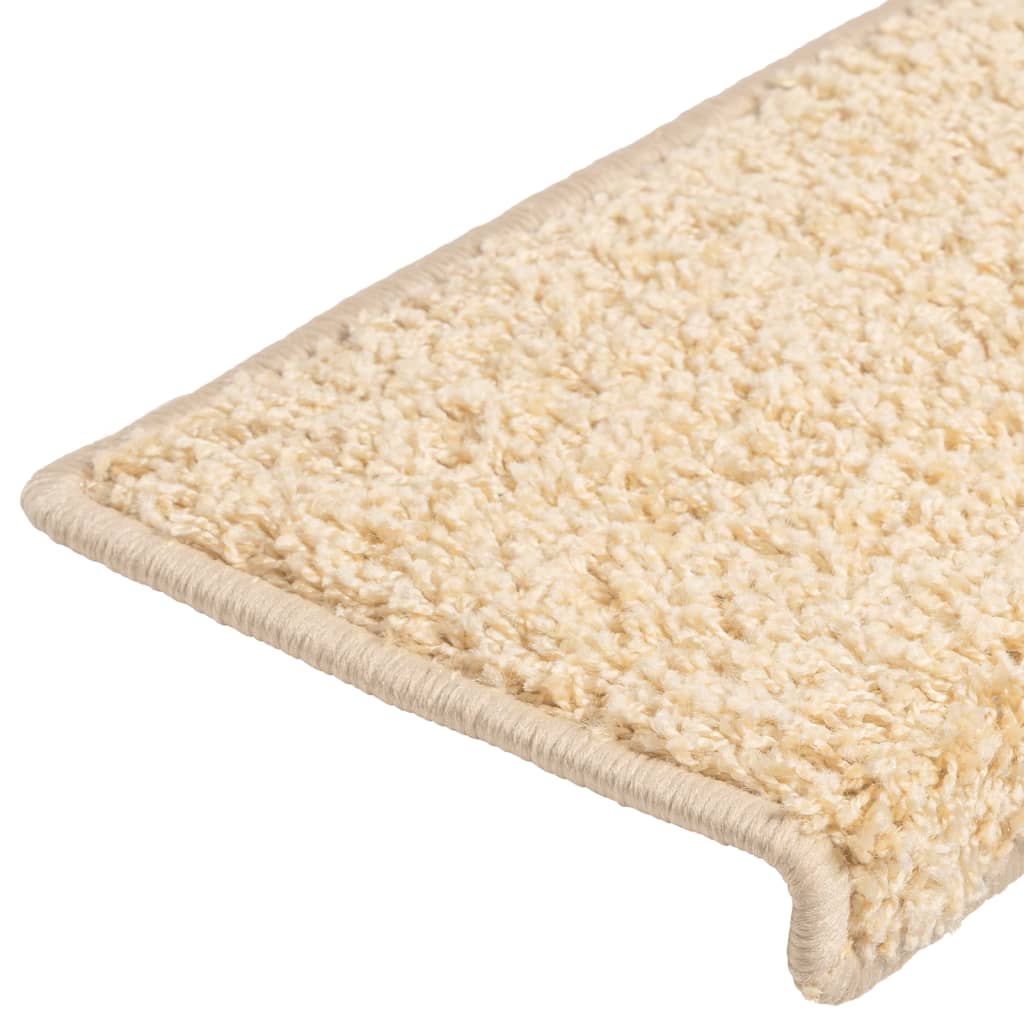 Stair mats 10 pcs. 65x21x4 cm brown