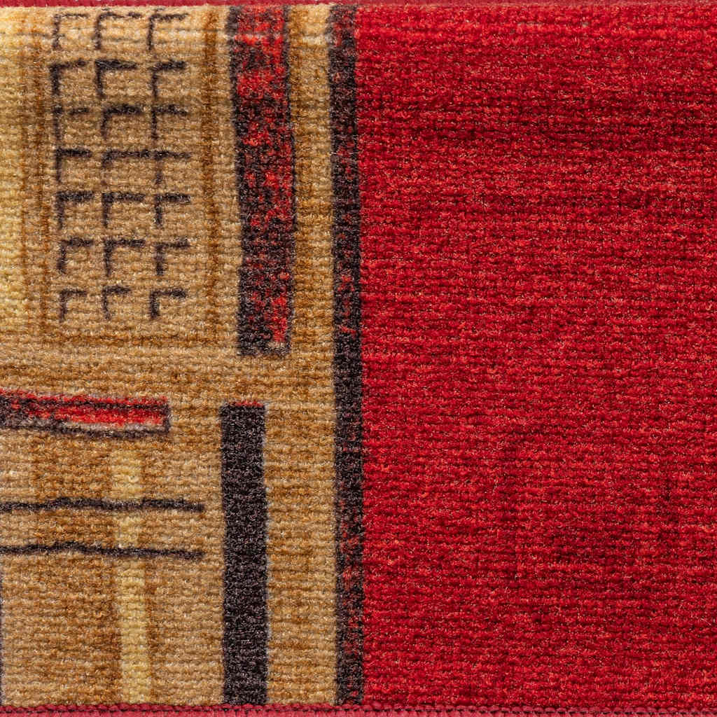 Self-adhesive stair mats, 10 pieces, 65 x 21 x 4 cm, red