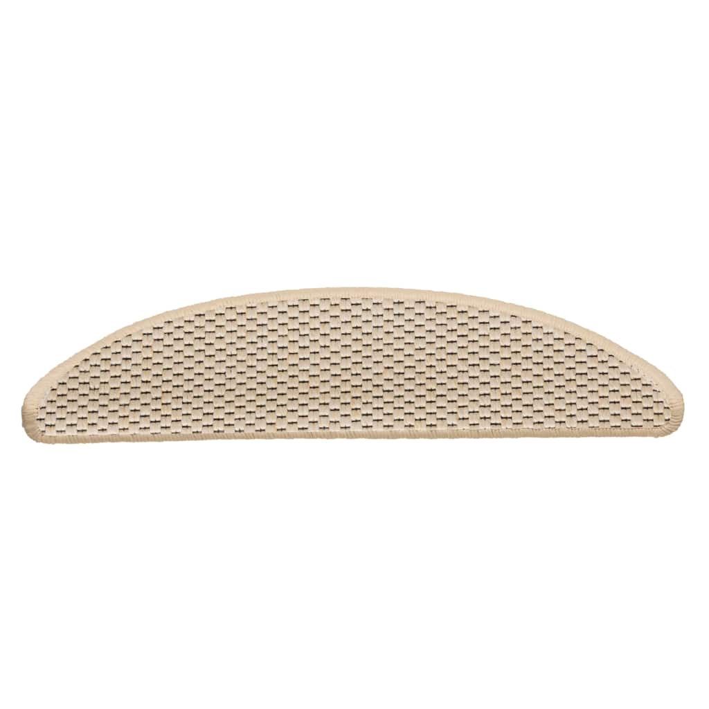 Treppenmatten Selbstklebend Sisal-Look 15 Stk. 56x17x3 Berber