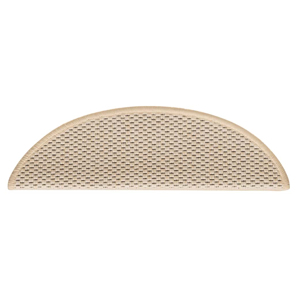 Treppenmatten Selbstklebend Sisal-Look 15 Stk. 56x17x3 Berber
