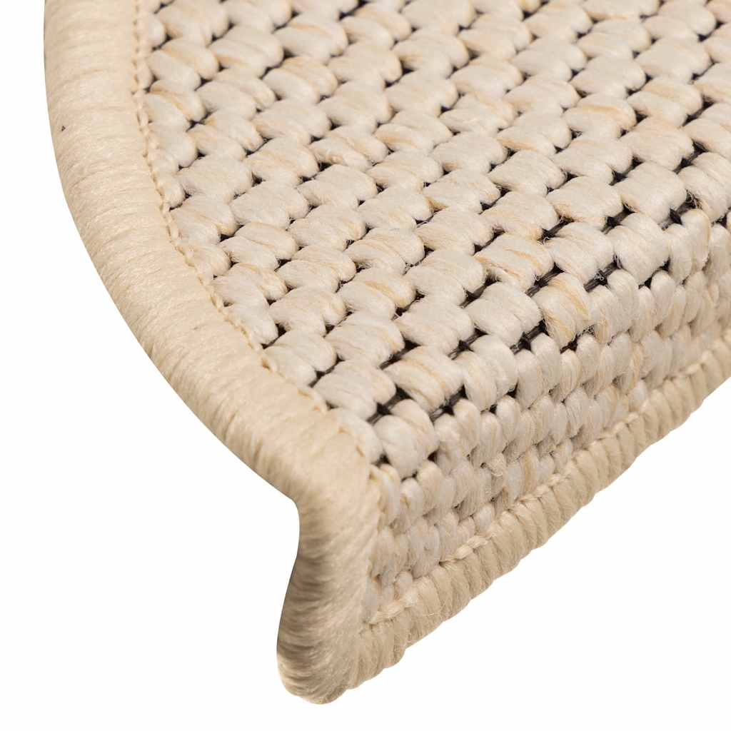 Treppenmatten Selbstklebend Sisal-Look 15 Stk. 56x17x3 Berber