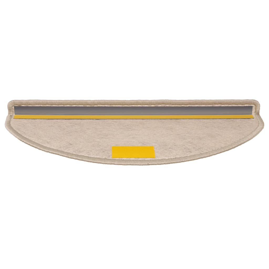 Treppenmatten Selbstklebend Sisal 15 Stk. 65x21x4cm Dunkelbeige