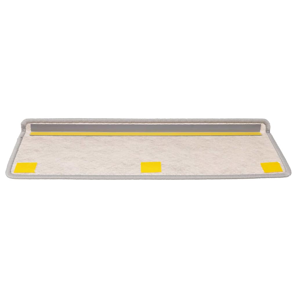 Treppenmatten Selbstklebend Sisal-Look 15 Stk. 65x21x4 Platina