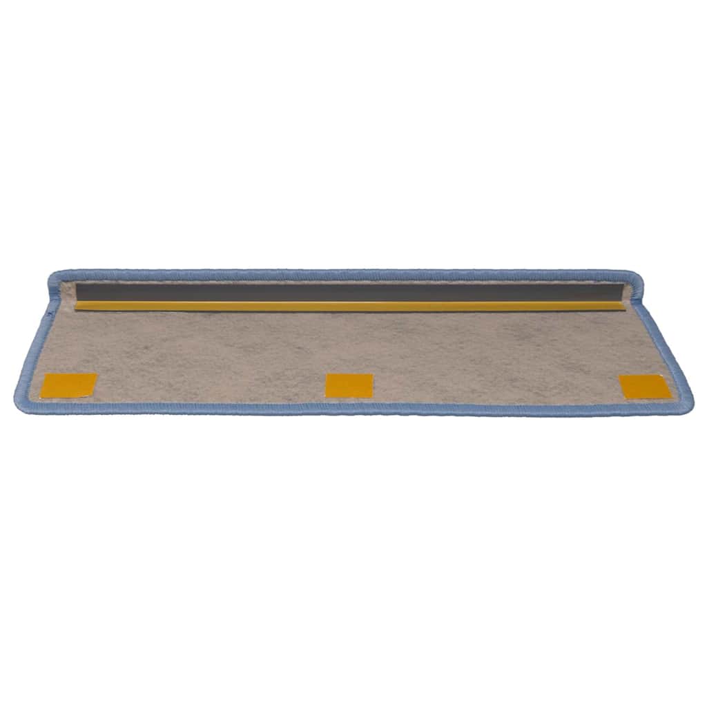 Treppenmatten Selbstklebend Sisal-Optik 15 Stk. 65x21x4 cm Blau