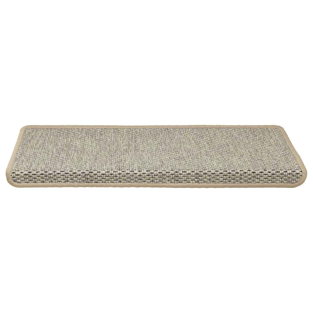 Treppenmatten Selbstklebend Sisal-Look 15 Stk 65x21x4 Grün