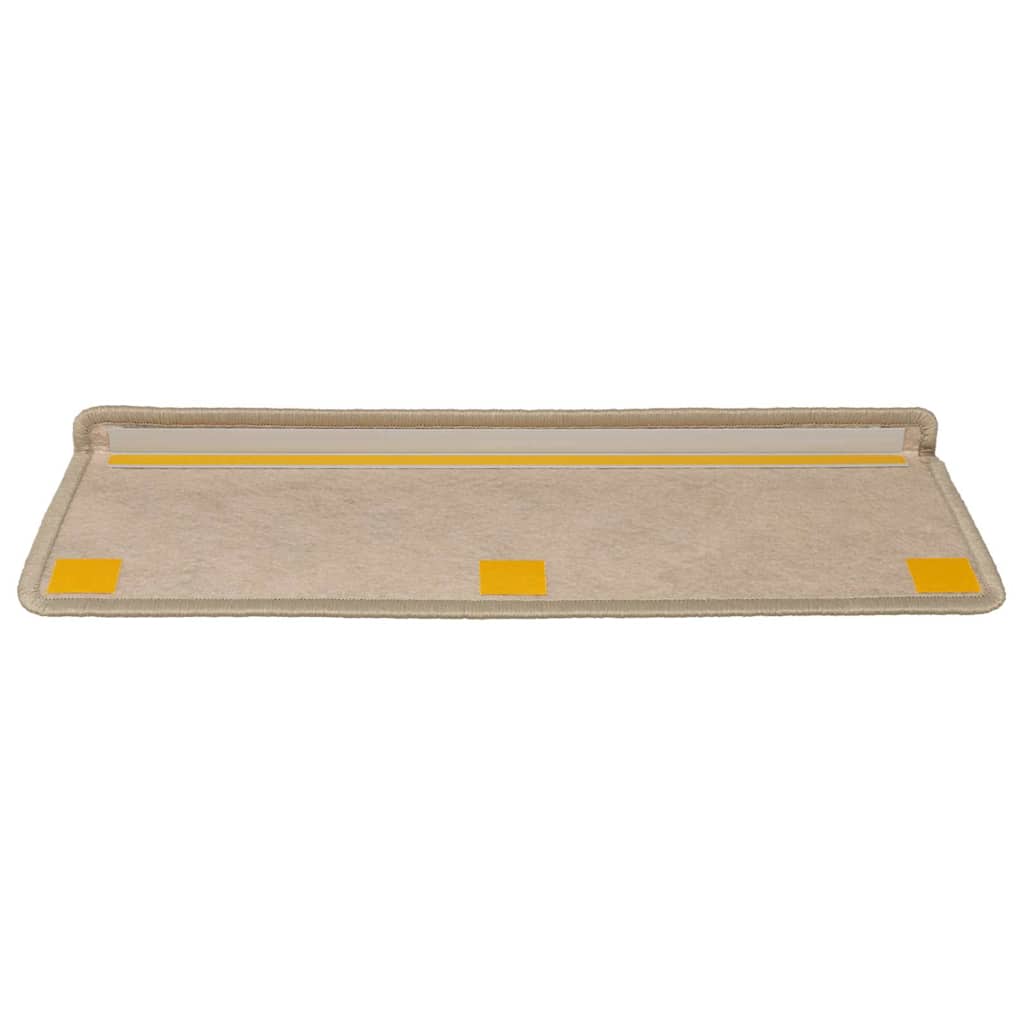 Treppenmatten Selbstklebend Sisal-Optik 15 Stk. 65x21x4 cm Sand