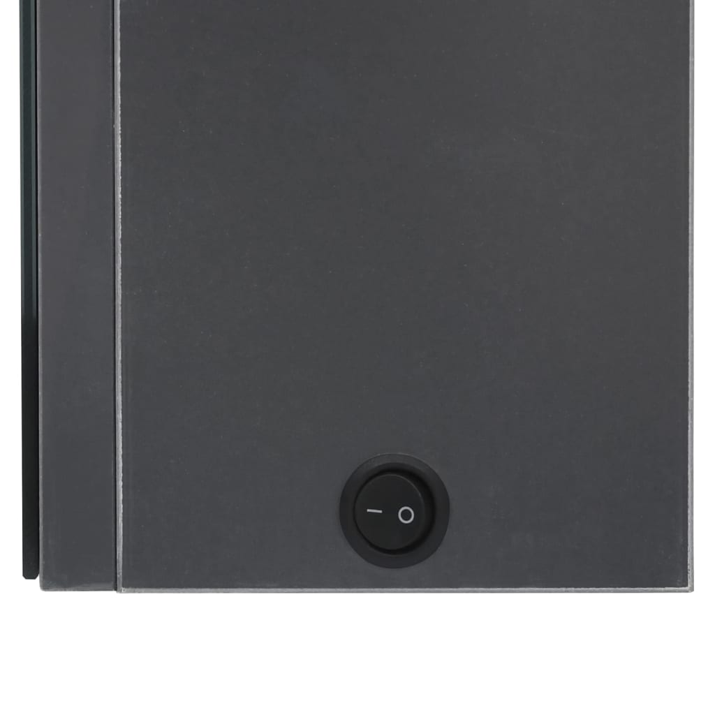 LED mirror cabinet for the bathroom 89x14x62 cm gray