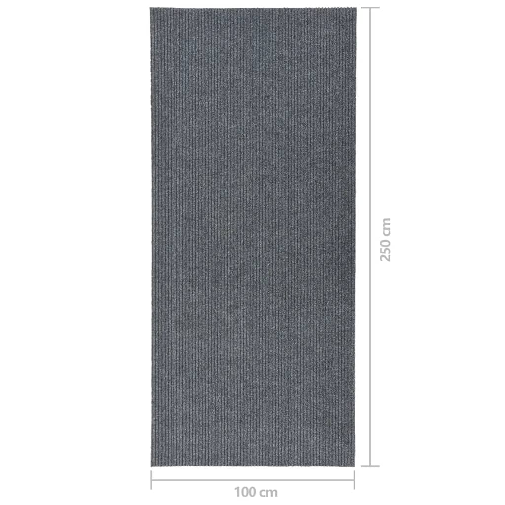 Dirt trap runner grey 100x250 cm