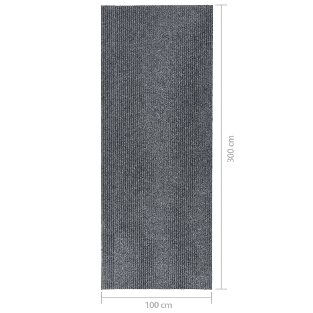 Dirt trap runner grey 100x300 cm