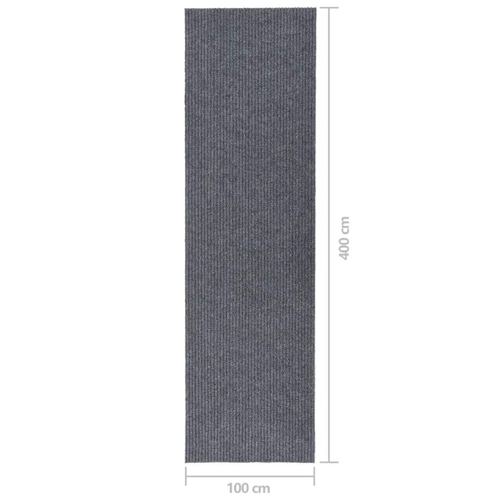 Dirt trap runner grey 100x400 cm