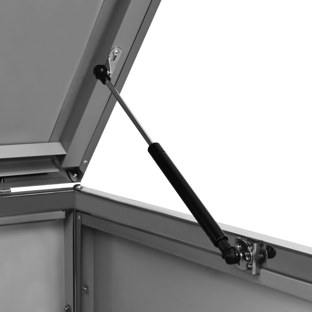 Mülltonnenbox für 4 Tonnen 276,5x77,5x112,5 cm Edelstahl