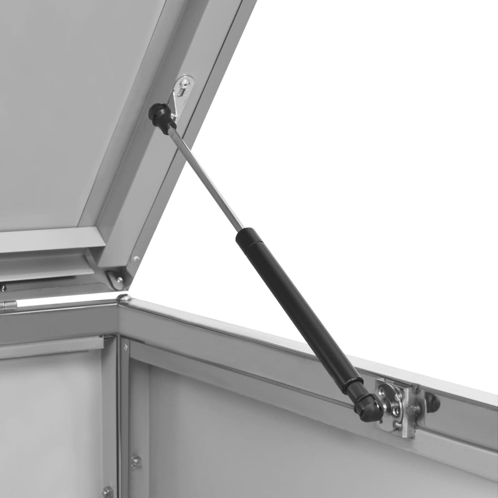 Mülltonnenbox für 2 Tonnen 138x77,5x112,5 cm Edelstahl