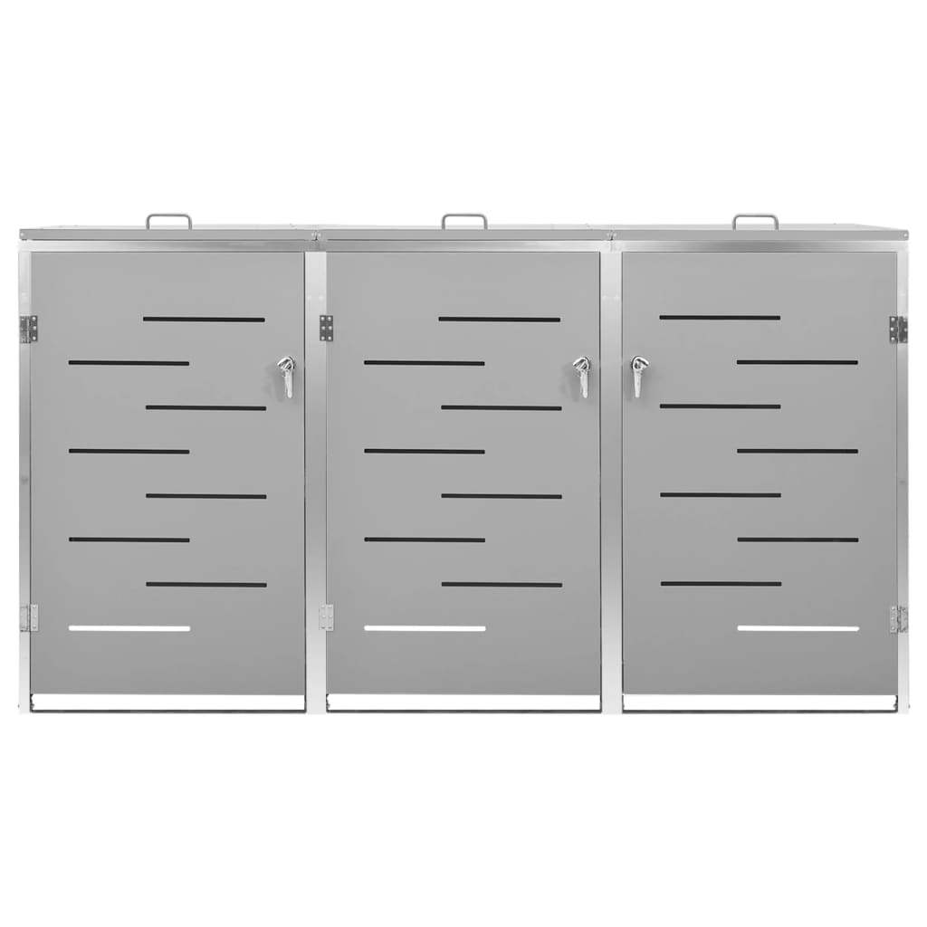 Garbage can box for 3 tons 207x77.5x112.5 cm stainless steel
