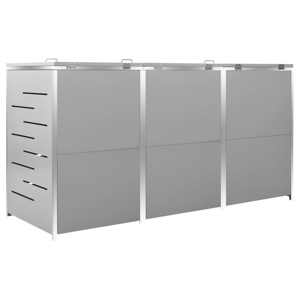 Garbage can box for 3 tons 207x77.5x112.5 cm stainless steel