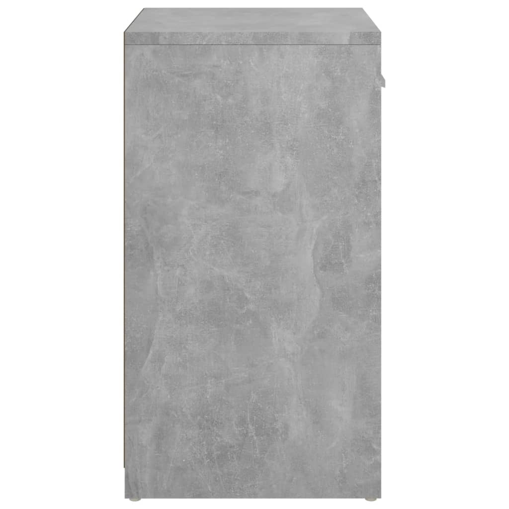 Shoe bench concrete grey 94.5x31x57 cm wood material