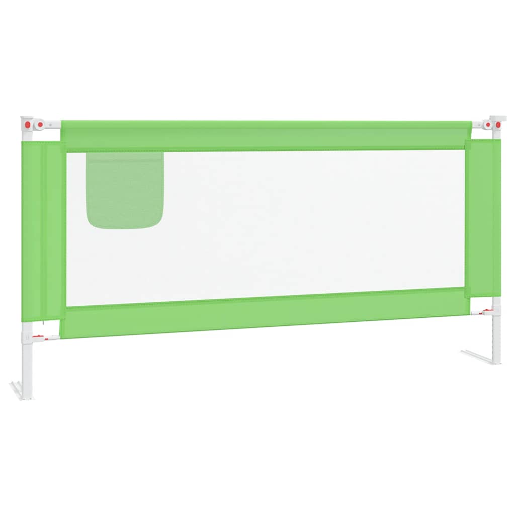 Kleinkind-Bettschutzgitter Grün 180x25 cm Stoff