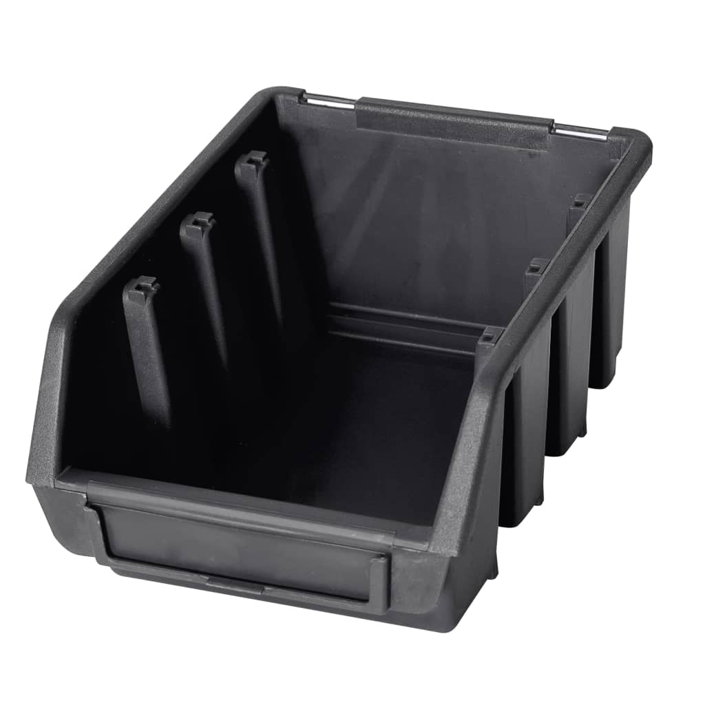 96-piece container set for small parts with wall plates, red and black