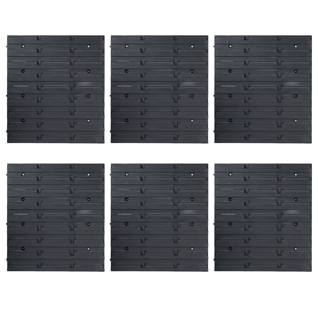 96-piece container set for small parts with wall plates, red and black
