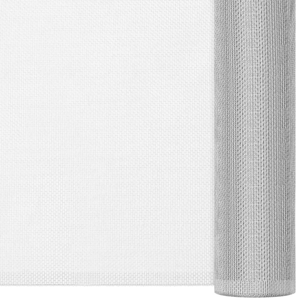 Fliegengitter Aluminium 80x500 cm Silbern