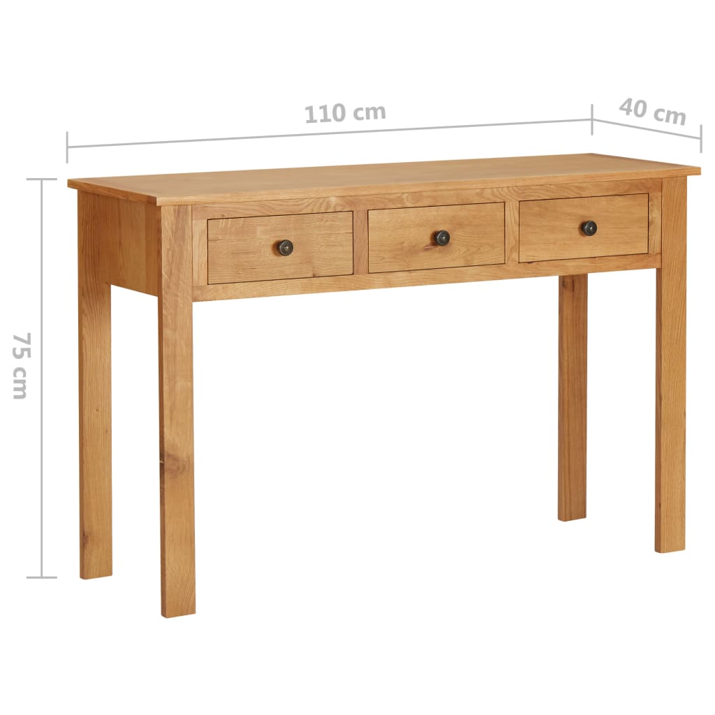 Dressing table 110x40x75 cm solid oak
