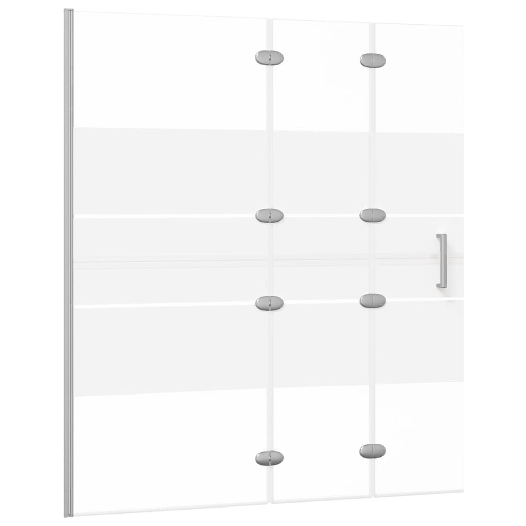 Foldable shower cubicle ESG 120x140 cm white