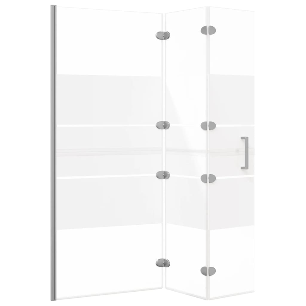 Foldable shower cubicle ESG 120x140 cm white