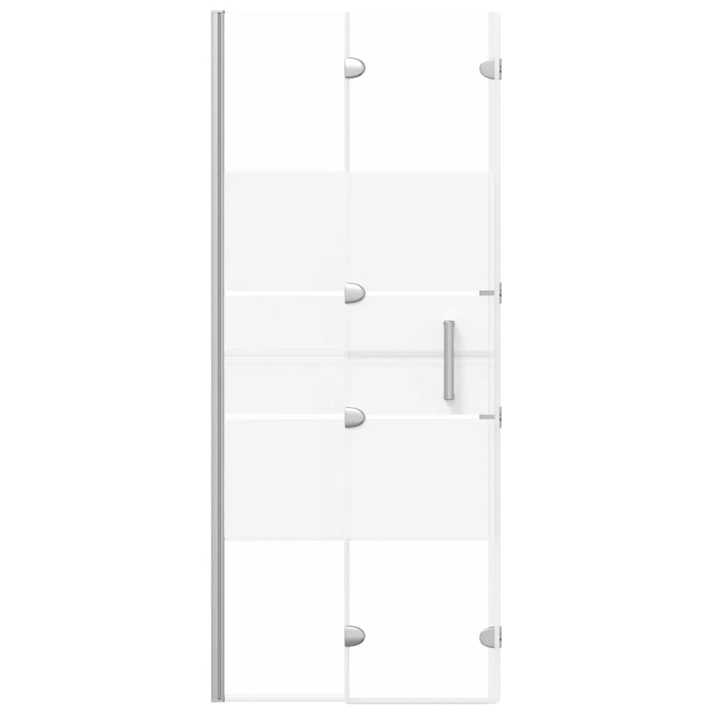 Foldable shower cubicle ESG 120x140 cm white