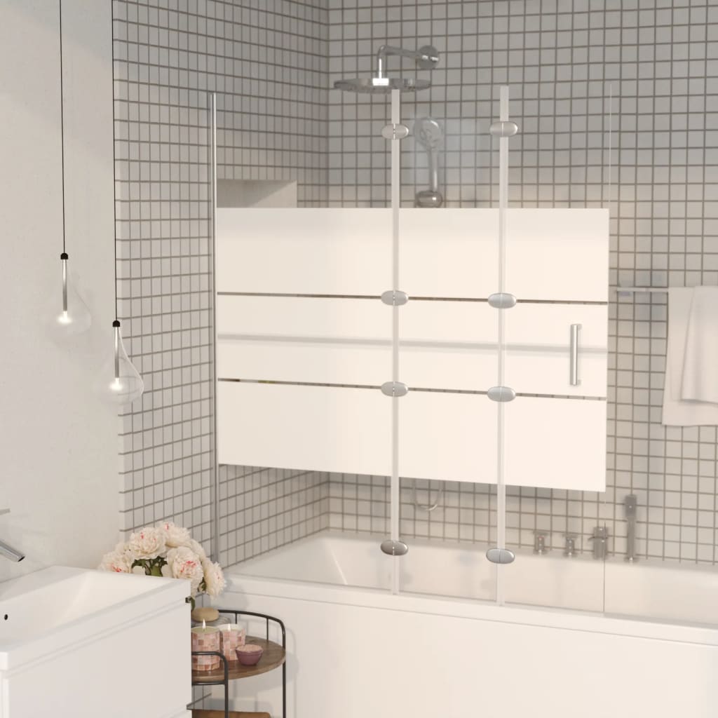 Foldable shower cubicle ESG 120x140 cm white