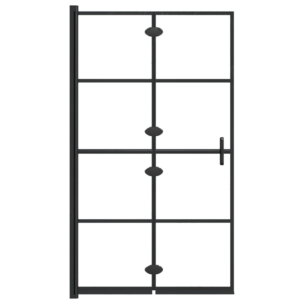 Foldable shower cubicle ESG 80x140 cm Black