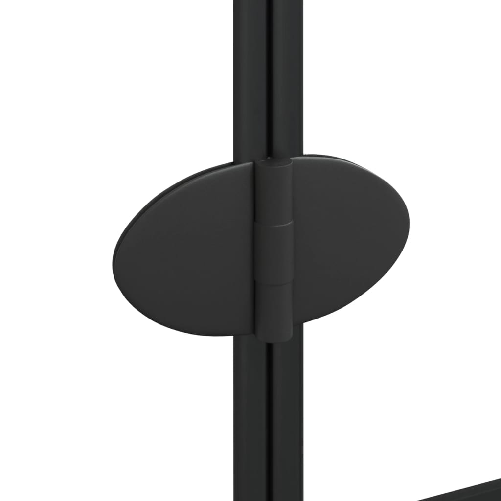 Foldable shower cubicle ESG 80x140 cm Black