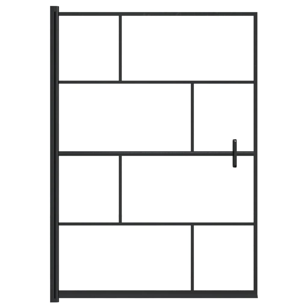 Shower cubicle ESG 100x140 cm Black