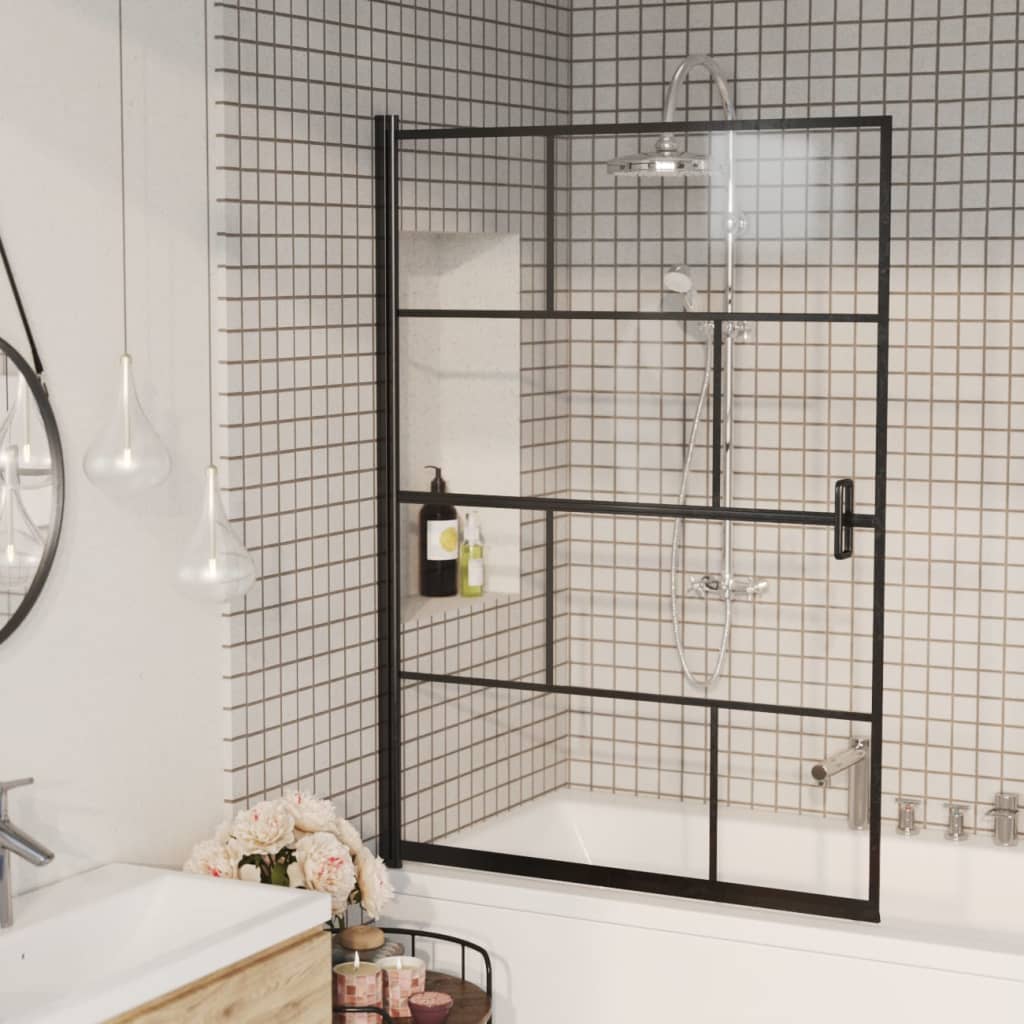 Shower cubicle ESG 100x140 cm Black