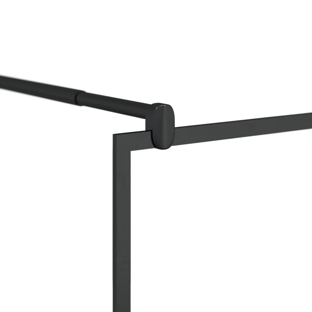 Shower screen for walk-in shower with clear tempered glass 80x195 cm