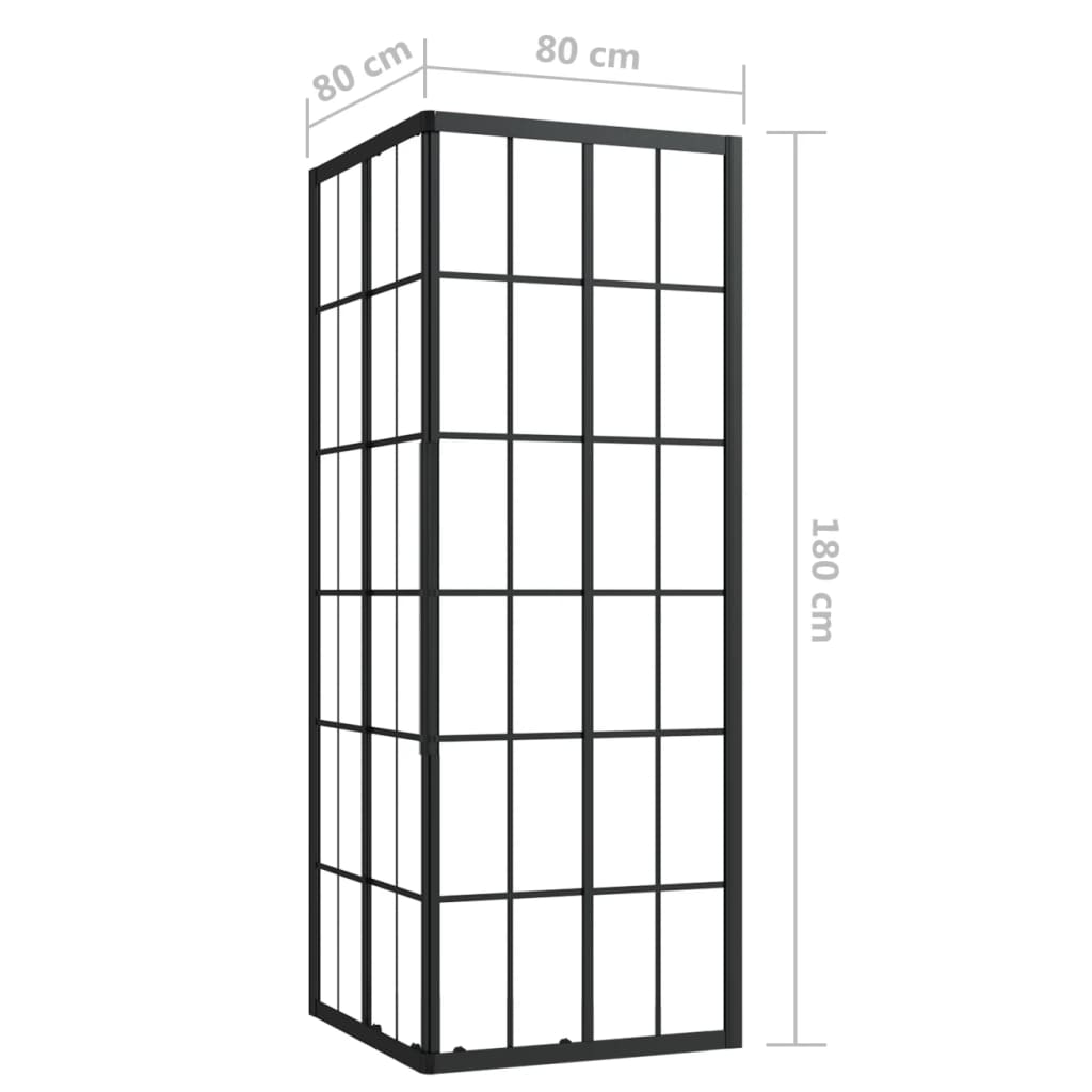 Shower cubicle ESG 80x80x180 cm
